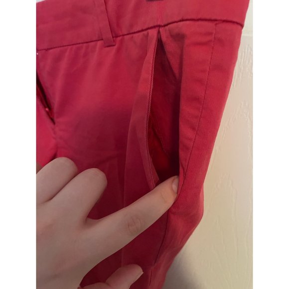 J CREW CAFE CAPRI PANT SIZE 2 RED ORANGE - Picture 9 of 10